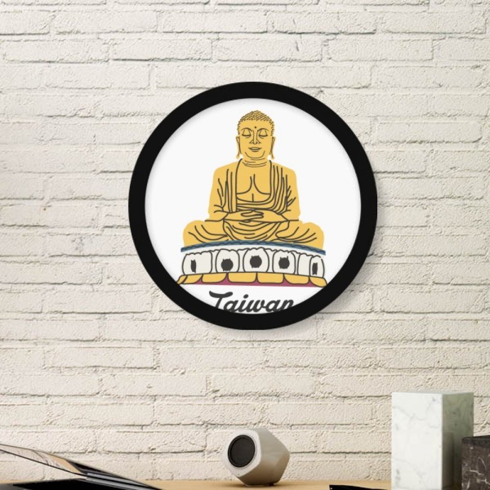 Bouddha de Chine reproductions peintures cadre noir rond attractions Taïwan
