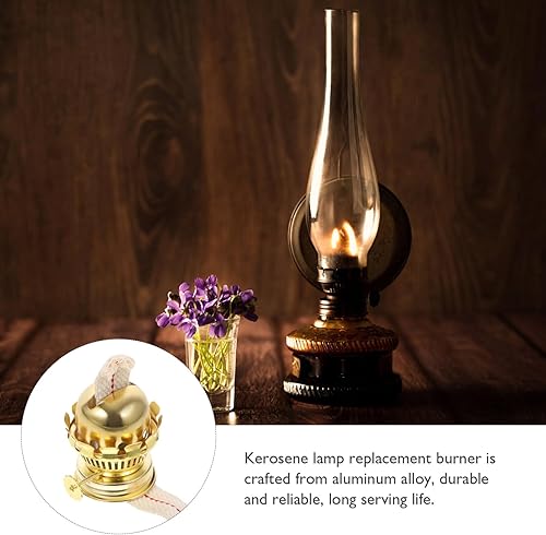 Miniatura 9 de Garneck 5 juegos de quemador de lámpara de aceite, quemador de lámpara de aceite y queroseno con cuello reductor y mecha de lámpara de algodón,
