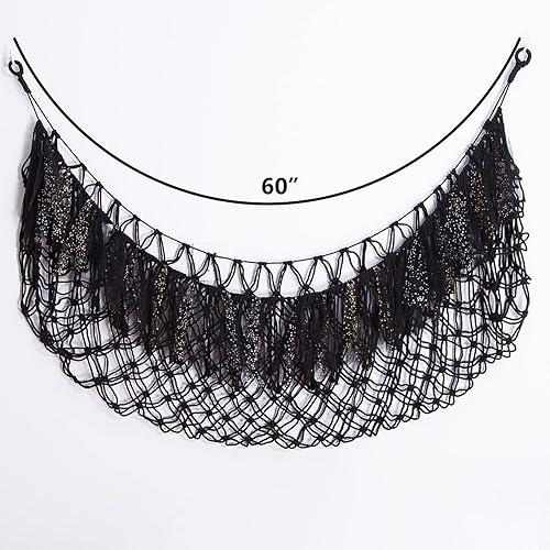 Miniatura 6 de Hamaca grande de animales de peluche con luz montada en la pared, hamaca Squishmallow de peluches, organizador de juguetes, hamaca de macramé