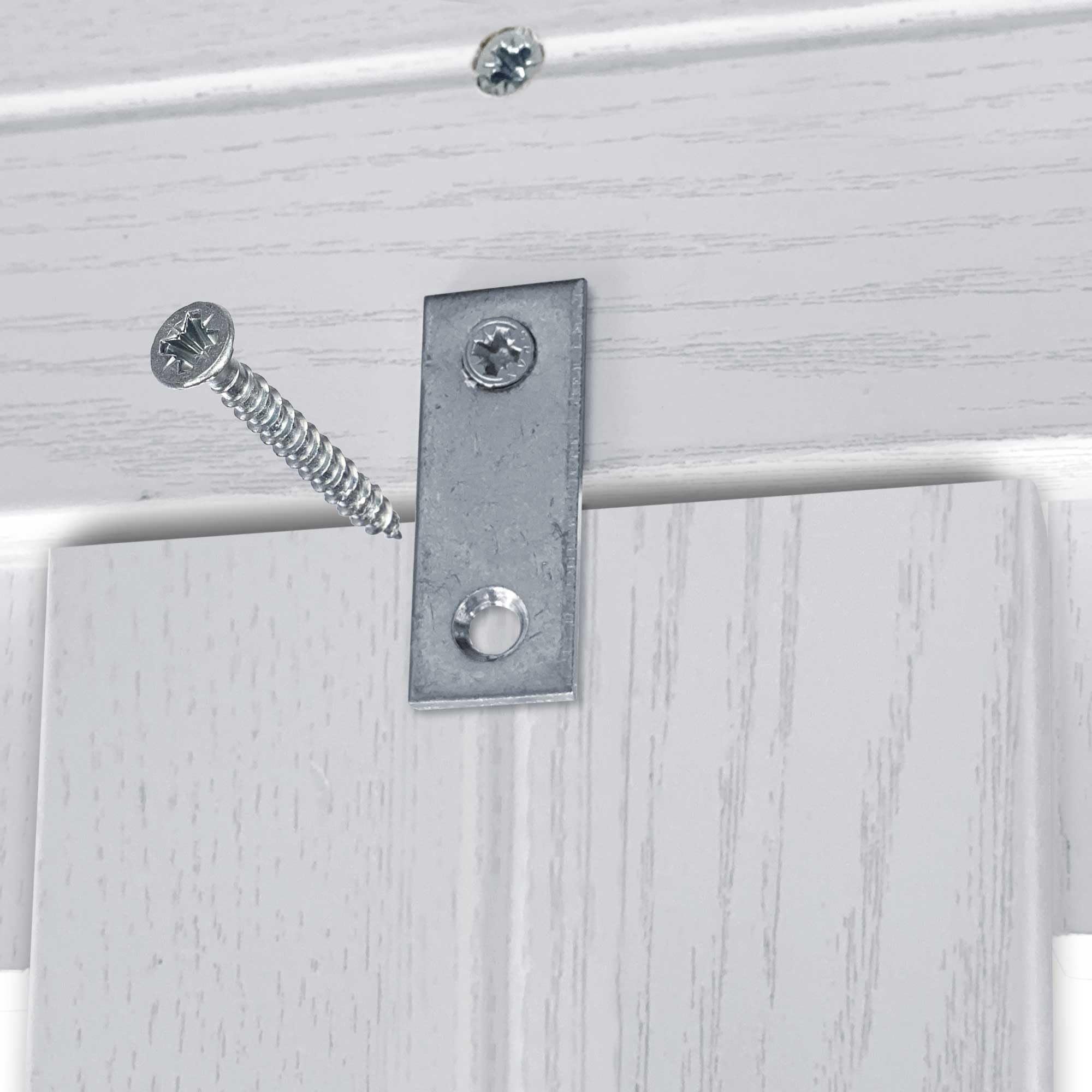 DHOME Tête de lit en Bois recyclé MDF avec Pieds, Style Palette Vertical, lit Palettes, Ferrures incluses (145cm, Bois Blanc)