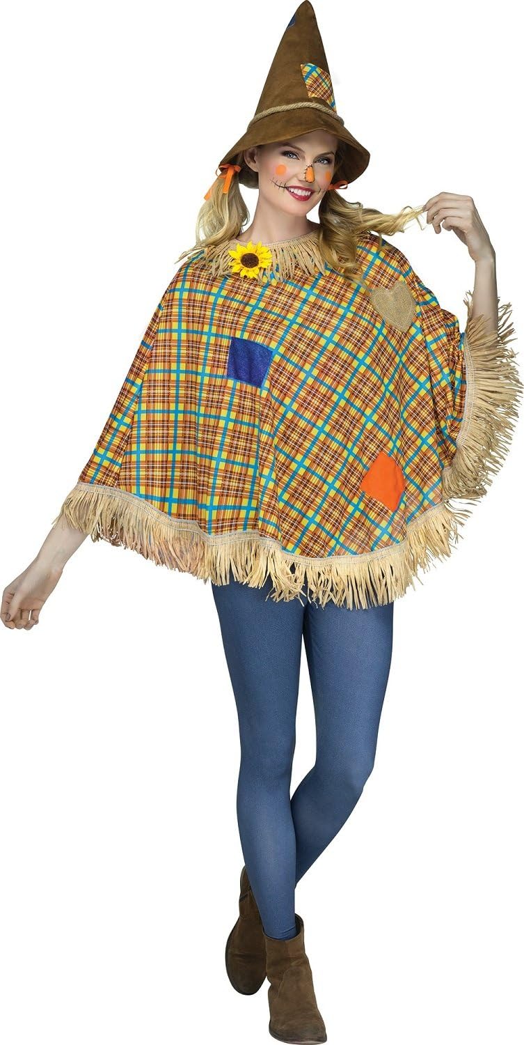Sweet Scarecrow Adult Poncho