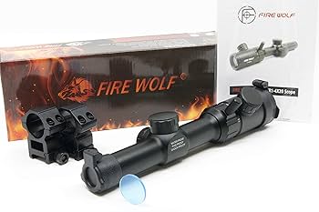 Amazon | 実銃用実物ショートスコープ 1-4x20 Fire wolf
