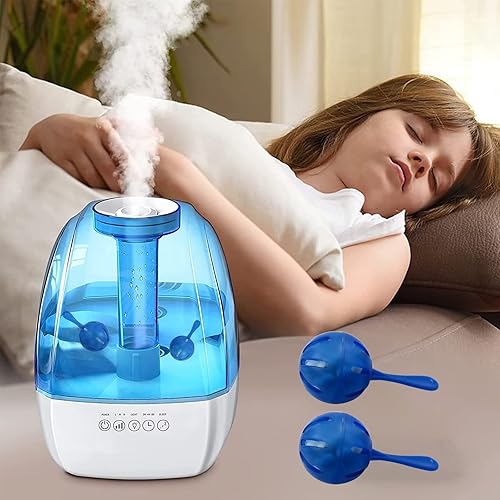 Miniatura 6 de Limpiador humidificador de 12 piezas, bola de limpieza de desmineralización, funciona en todos los humidificadores residenciales y peceras, purifica