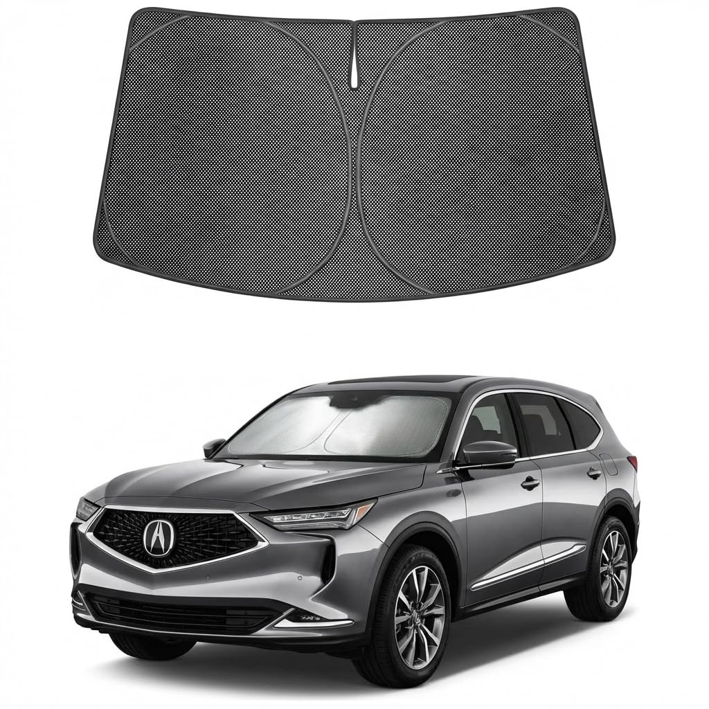 Proadsy Custom Fit 2022-2026 Acura MDX Windshield Sun Shade, Blocks Heat