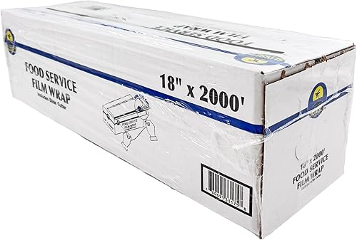 Miniatura 2 de Sunset Envoltura de película de plástico para servicio de alimentos, 18 "x 2000 ', incluye hoja de seguridad
