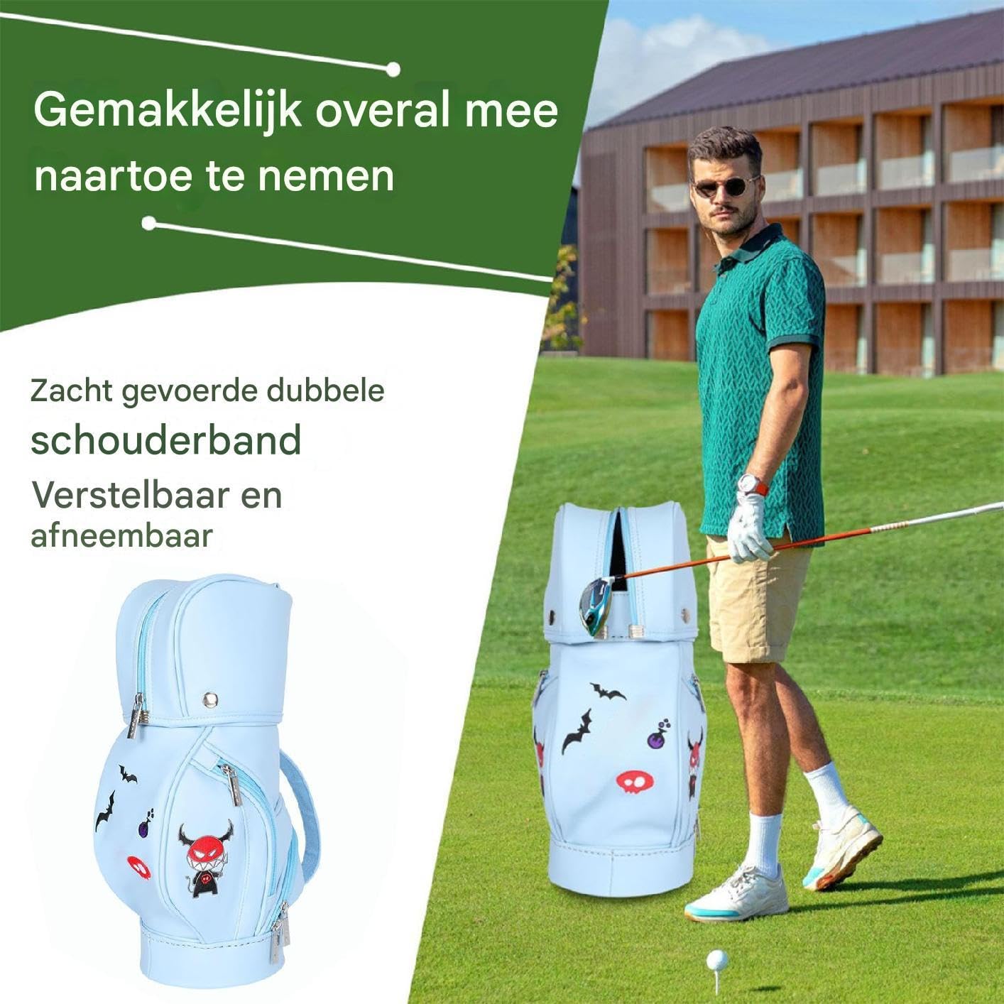 Golf Club Bolsos,Organizador de moda y pequeño | Almacenamiento de Golf | para Hombre Mujer Golf Familia Amigos Interior Exterior Jardín