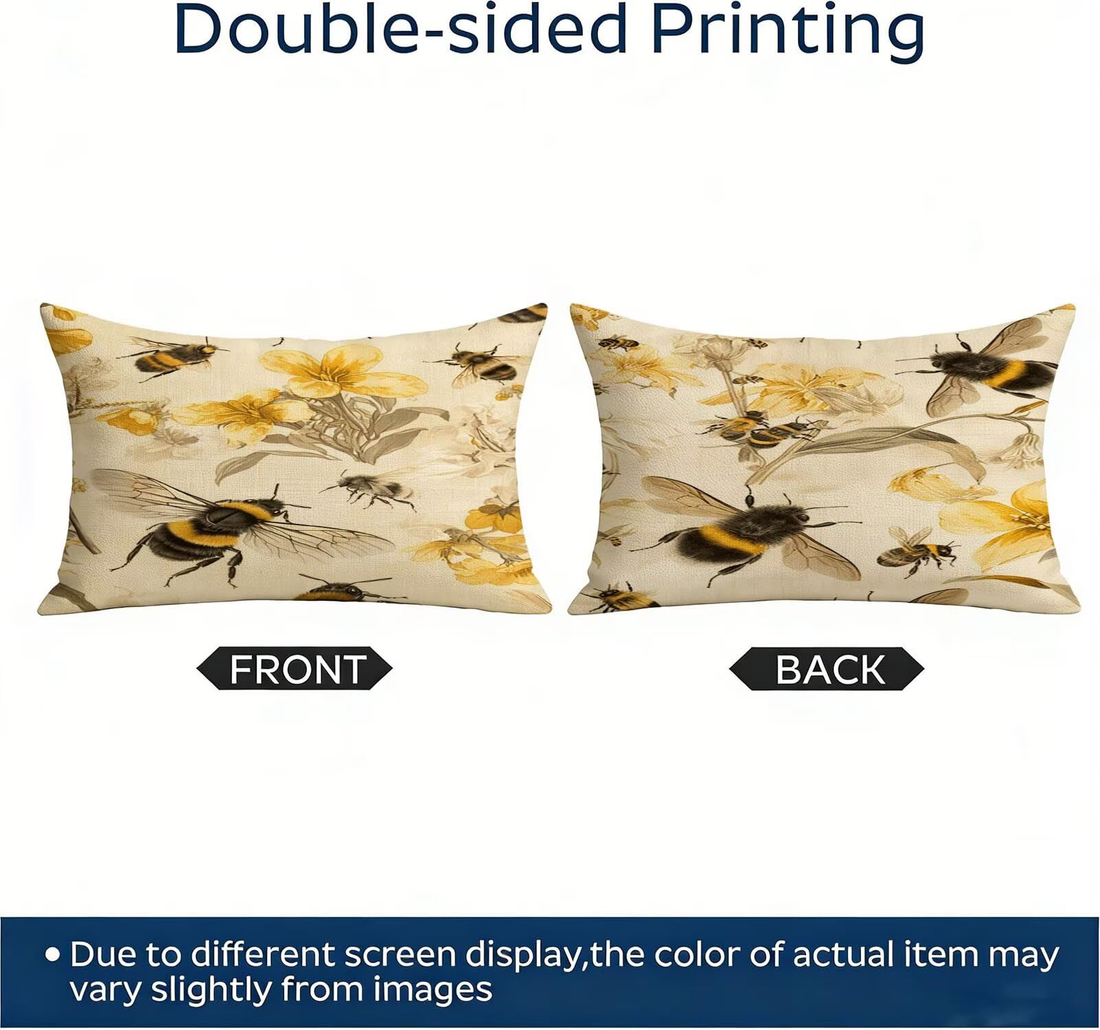 Générique Housse de Coussin Canapé Beige 30x50cm Exterieur Impermeable Animal Taie d'oreiller Décoratif Aesthetic Housse Coussin Decoration pour Chambre Sofa Jardin Balcon Terrasse Lot de 2. T-4162