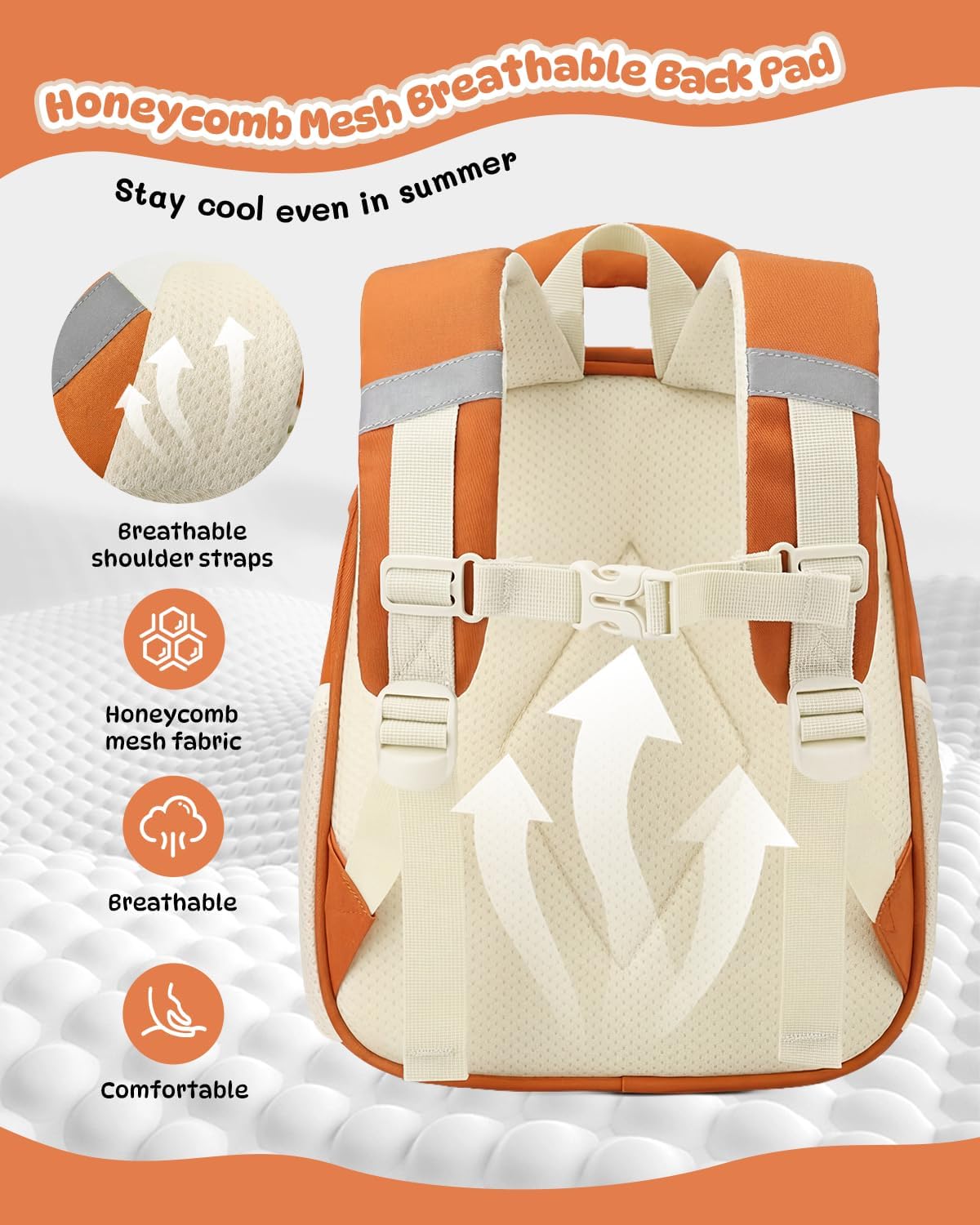 PROTAURI Sac à Dos Enfant Maternelle Garçon avec Brustgurt, Cartable Maternelle Léger et Réfléchissant, Sac Enfant Maternelle Transformable pour 2-6 Ans, 11.6L, Tigre