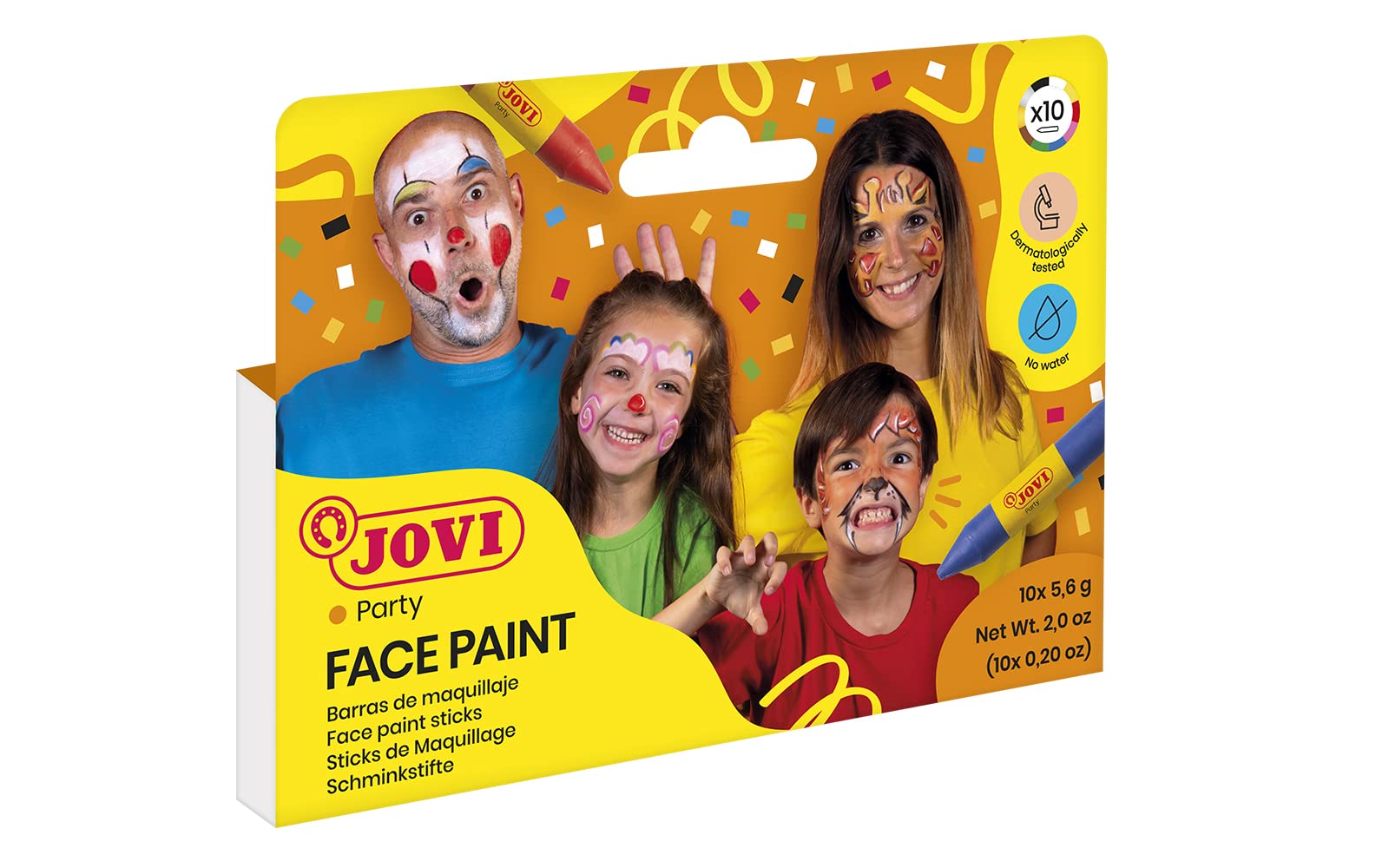 Jovi 176 - Maquillaje facial (10 barras) Multicolor, Única