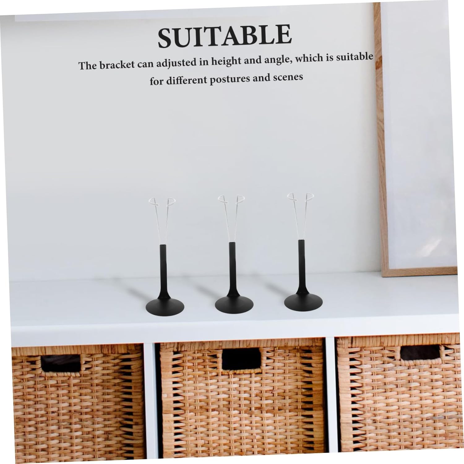 10pcs Adjustable Metal Doll Stands Unique Design Figures and Collectibles Portable Display Rack for Travel and Exhibitions