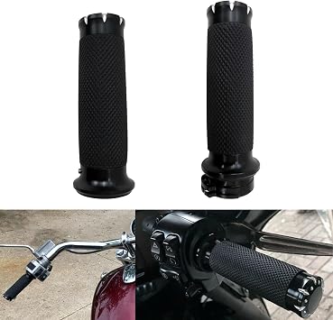 1 Black Handle Bar Hand Grips Motorcycle Hand Grips(Left and Right) Replacement for 2000 Suzuki Intruder 800 VS800GL