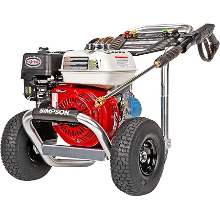 SIMPSON Cleaning ALH3228-S Aluminum Gas Pressure Washer Powered by HONDA GX200 3400 PSI at 2.5 GPM
