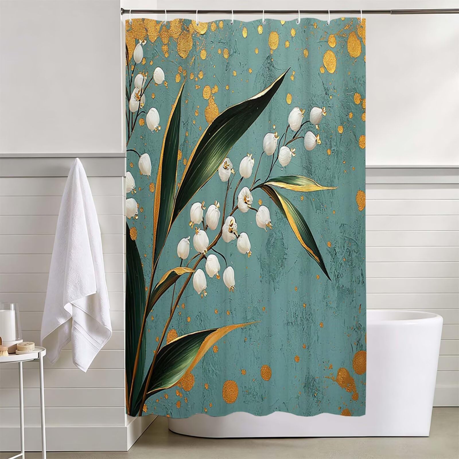 Rideau de Douche Vert, Rideau Douche 200x250cm L-77