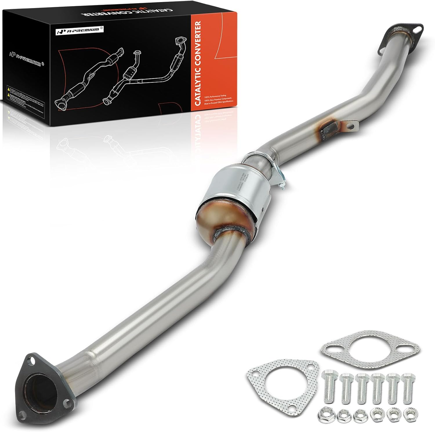 A-Premium Catalytic Converter Kit Direct-Fit Compatible with Subaru Outback/Legacy 2006 2007 2008 2009, 2.5L, E.P.A. Compliant