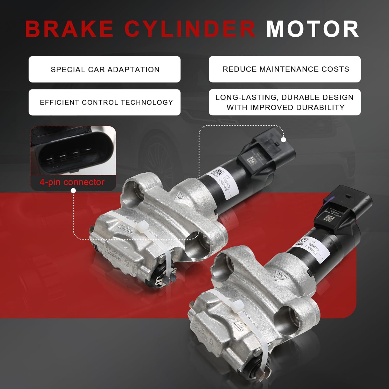 Left Right Parking Brake Actuator Kit Replacement For VW Touareg 7P5 7P6 7P0609616 7P0609615 7P0609724 7P0609724A 7P0609723A 7P0609724B