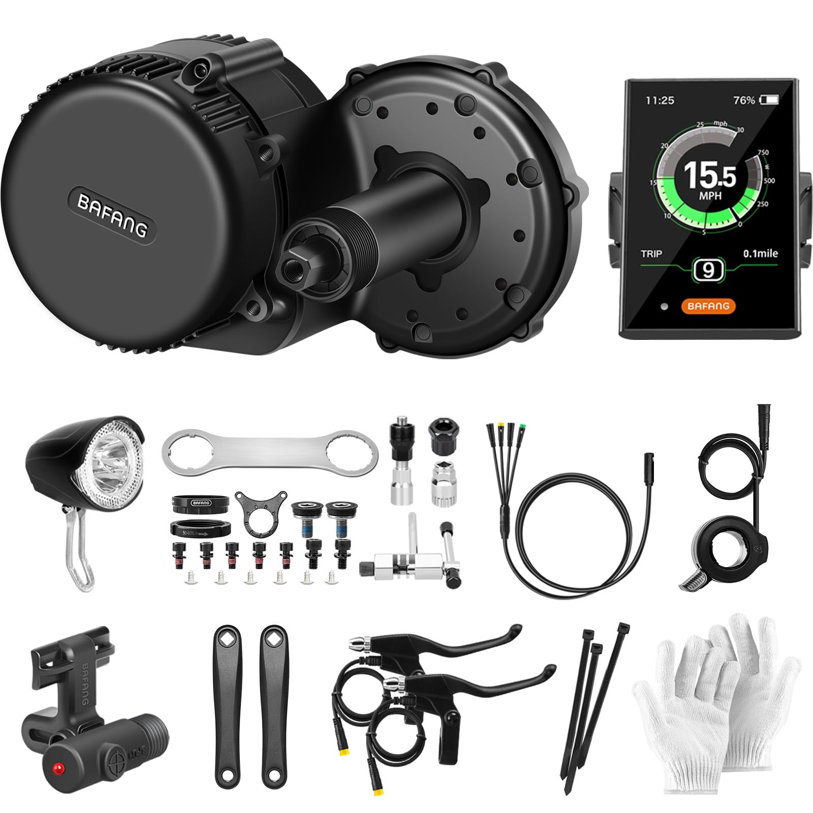 BAFANGElectric Bike Conversion Kit Mid Motor BBS-HD 48 V 1000 W Motor Accessories Display Optional Kit Downtube Battery