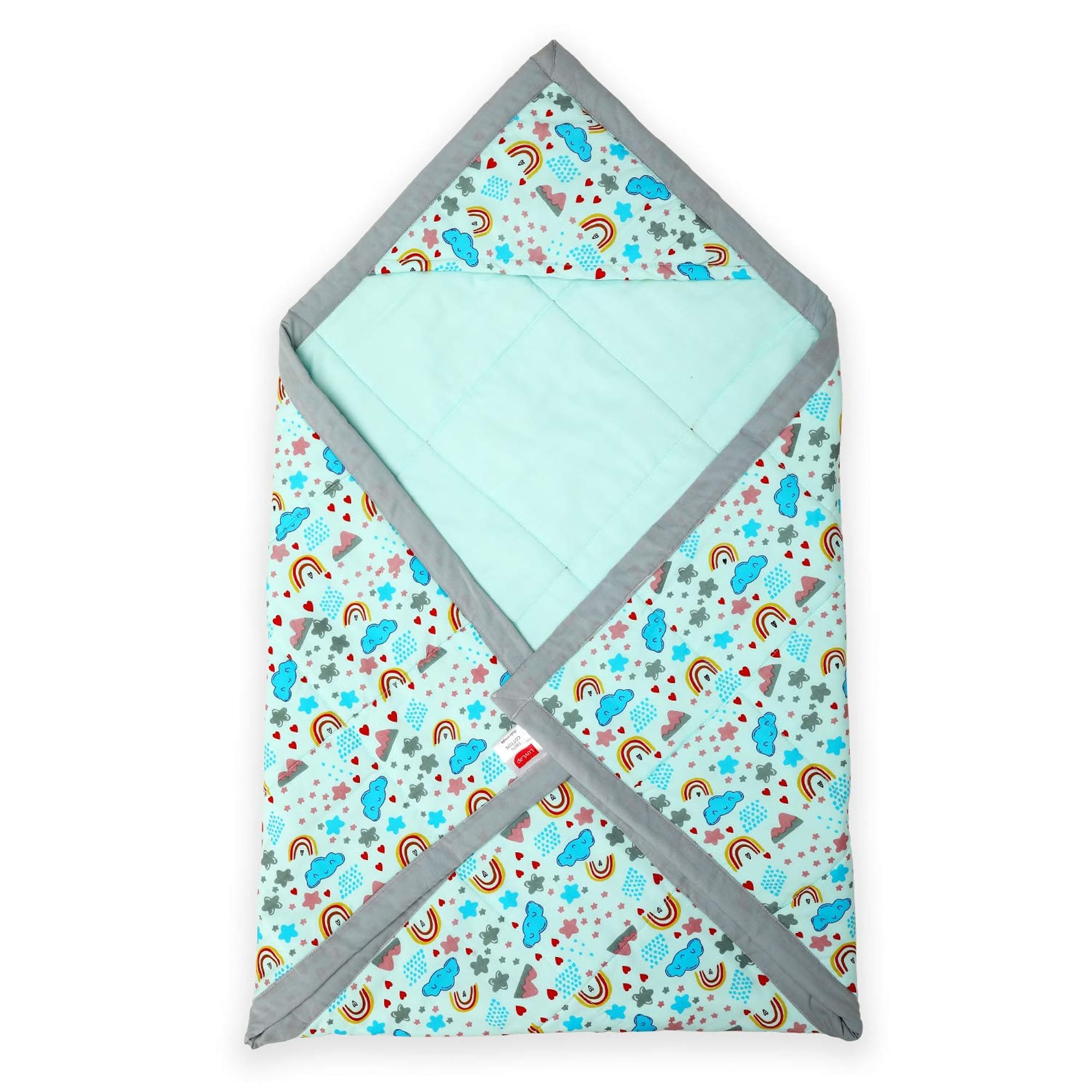 Cotton Hooded Wrapper for Newborns, Soft & Warm Blanket