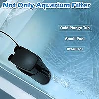 Vista 6 de Aquarium U-V Filter 300GPH for Large 80-200 Gal Fish Tank Pond, Powerful Internal Submersible Pump Green Water Clean Killing Machine Air Supply