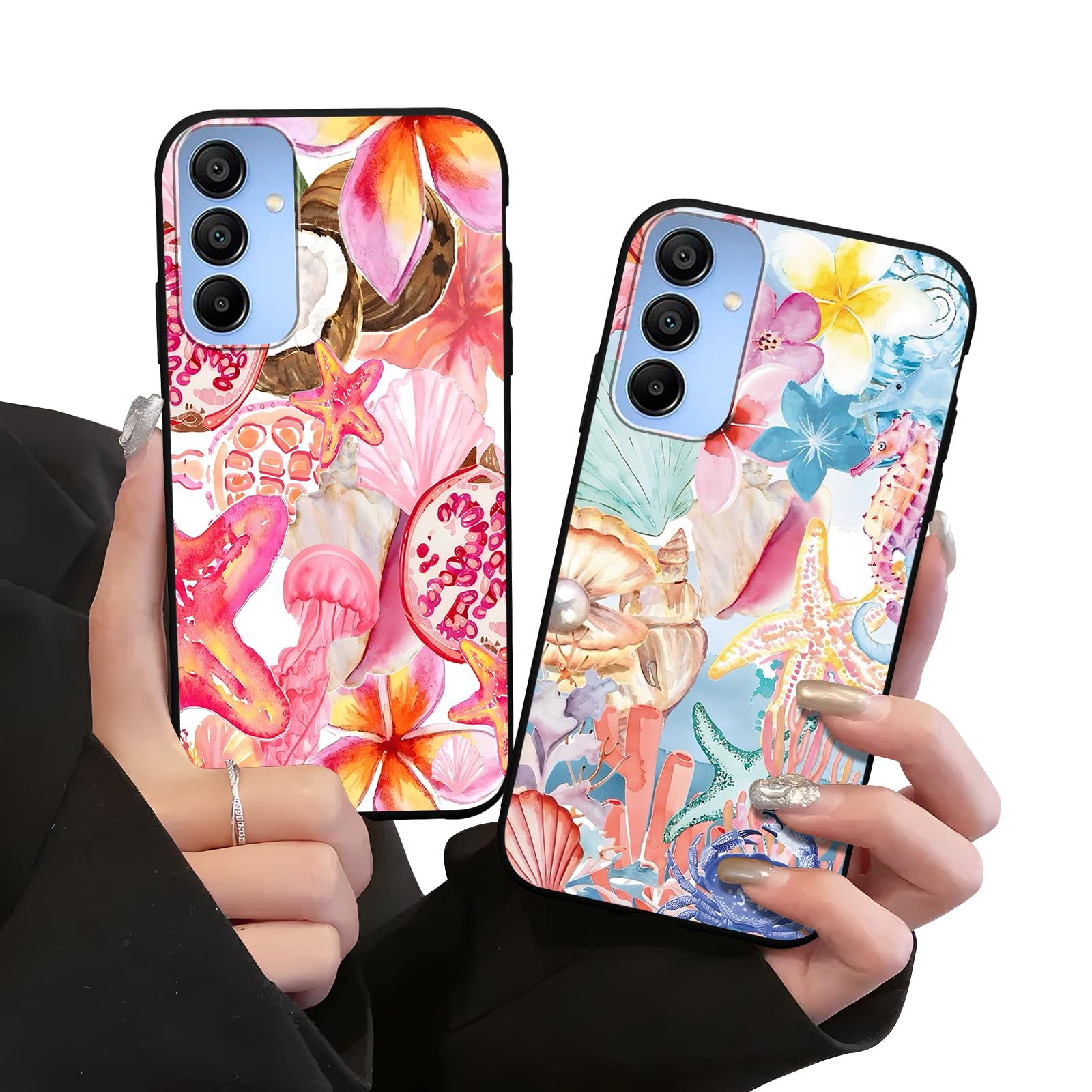 Amazon.com: Zrutru 2 Pack Cute Summer Phone Case for Samsung Galaxy A15 5G 6.5",Collage Flower Aesthetic Floral Cases Beach Preppy Coastal Cover for Women Girls,Black Slim Protection Funda for Samsung A15 5G : Amazon.com: Zrutru 2 Pack Cute Summer Phone Case for Samsung Galaxy A15 5G 6.5",Collage Flower Aesthetic Floral Cases Beach Preppy Coastal Cover for Women Girls,Black Slim Protection Funda for Samsung A15 5G :