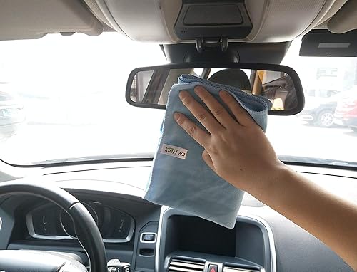 Miniatura 9 de Paño de pulido de microfibra sin pelusas, trapos de pulido para copas de vino, platos de ventana, automóvil, electrodomésticos, espejos, pantallas,