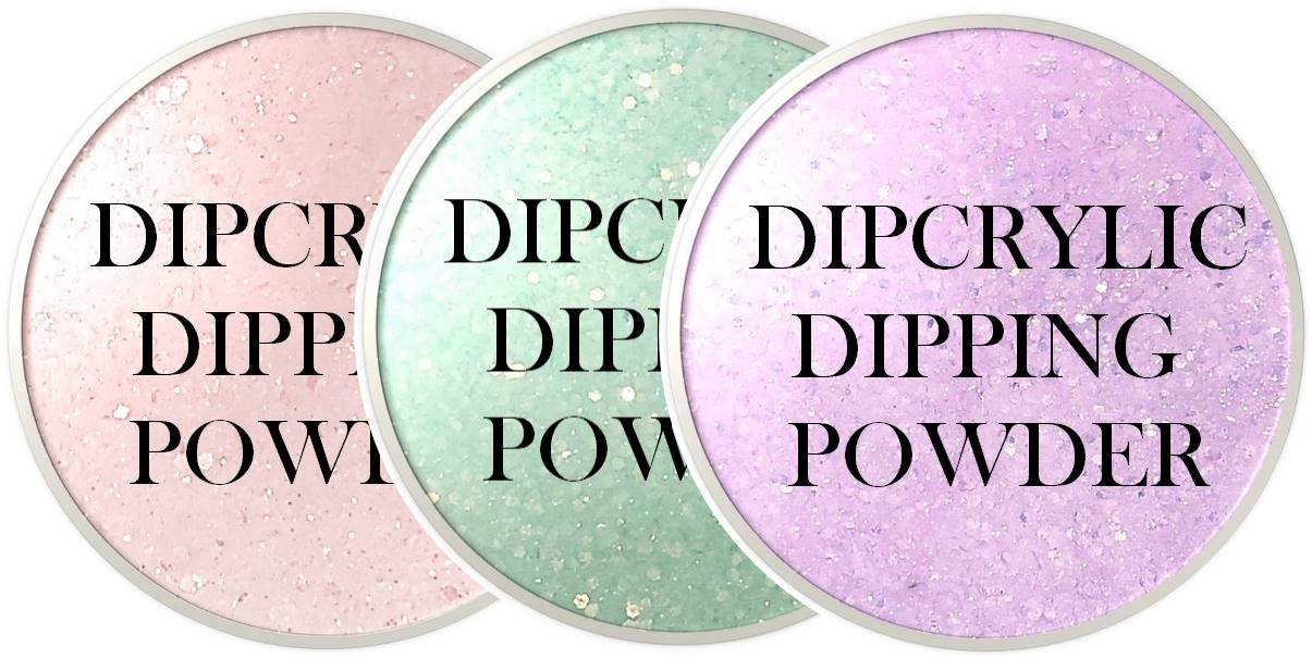 SHEBA NAILS Dipcrylic Dip Dipping Powder Unicorn Poop Fairy Trio Kit - 1oz Jar ea Pixie, Tink & Misty