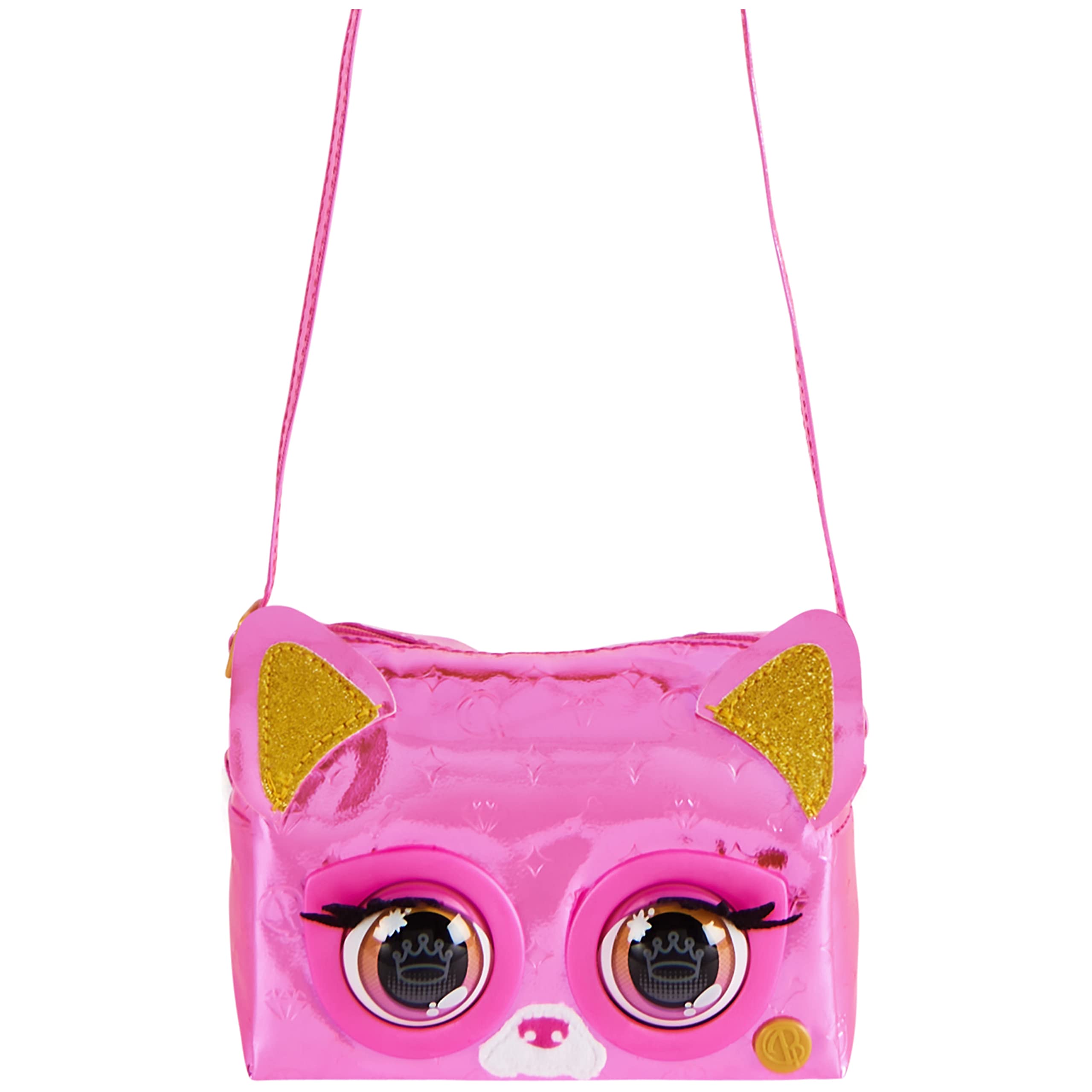 Purse Pets, Metallic Mood, Flashy Frenchie, Animal et Sac à bandoulière interactif avec Plus de 30 Effets sonores et réactions, Jouets pour Filles