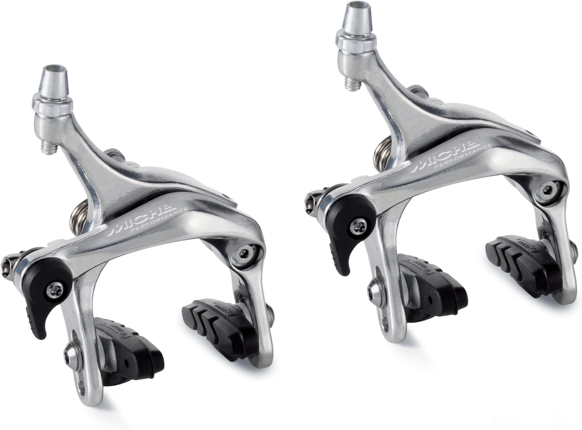 Miche Performance Road Brake Calipers - Dual Pivot โ Lightweight Forged Aluminium โ Adjustable Pads โ Italian Made โ Black or Silver
