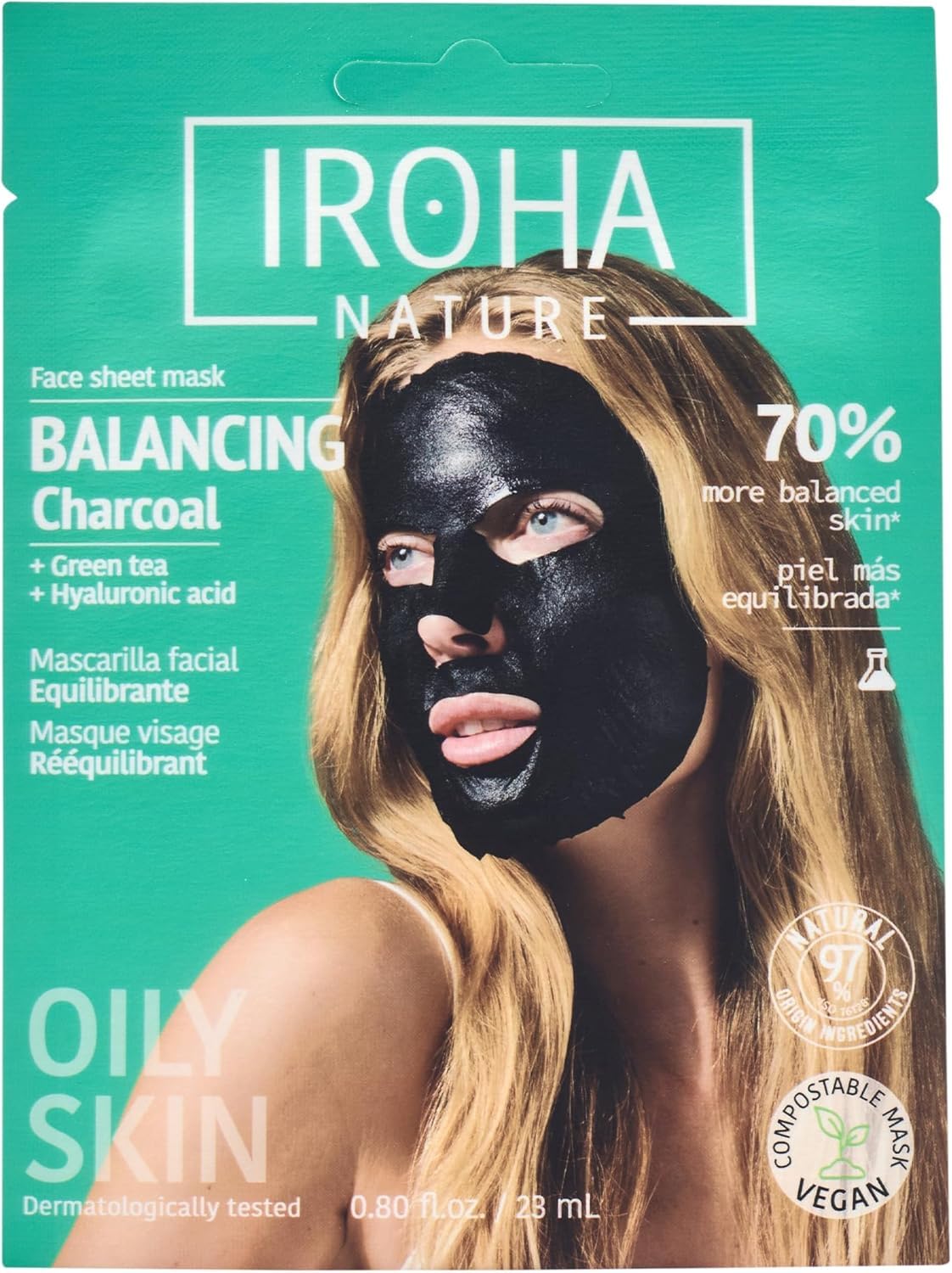 Iroha Nature- Charcoal DETOX Sheet Mask
