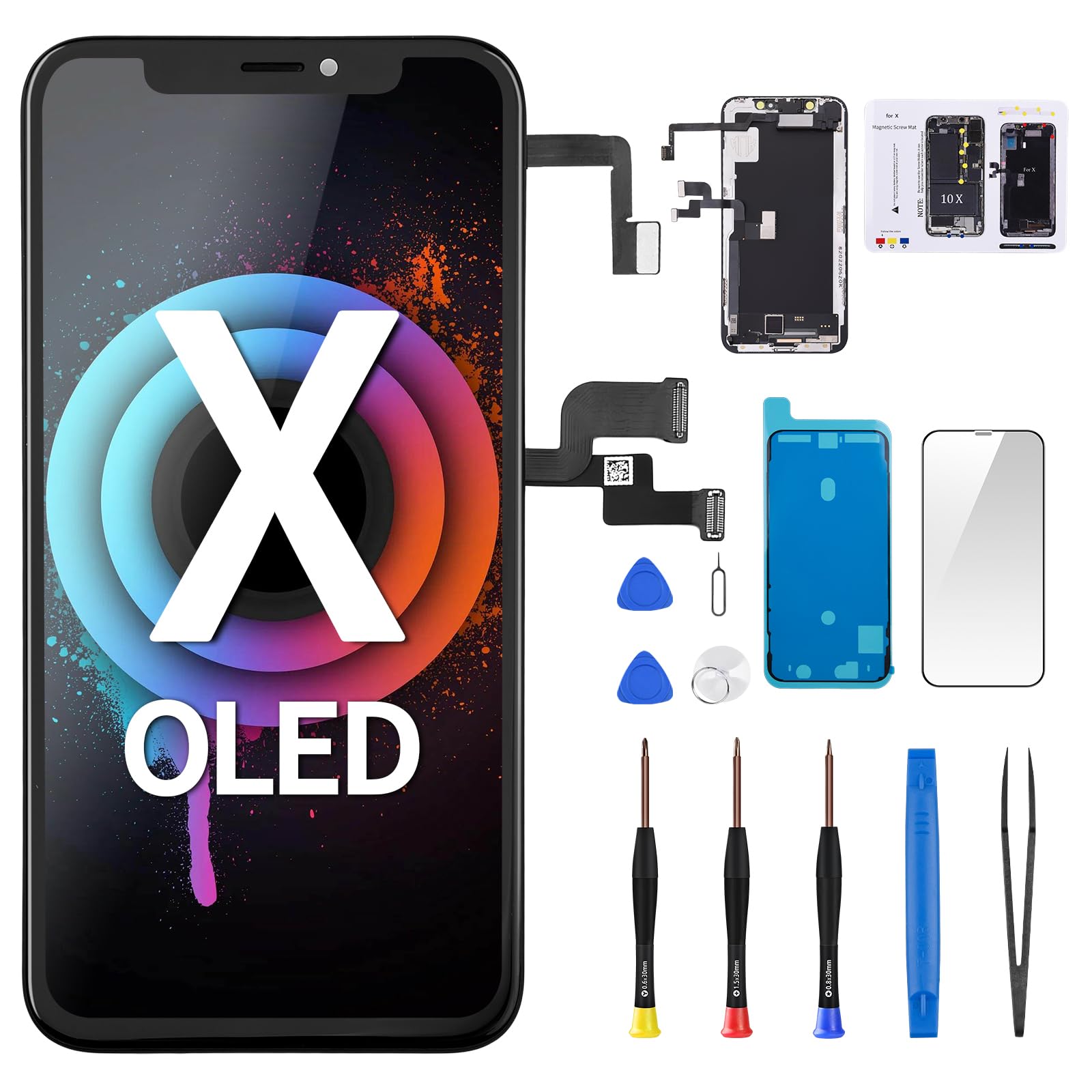 Amazon.com: DGSCSMY [OLED] for iPhone X Screen Replacement with