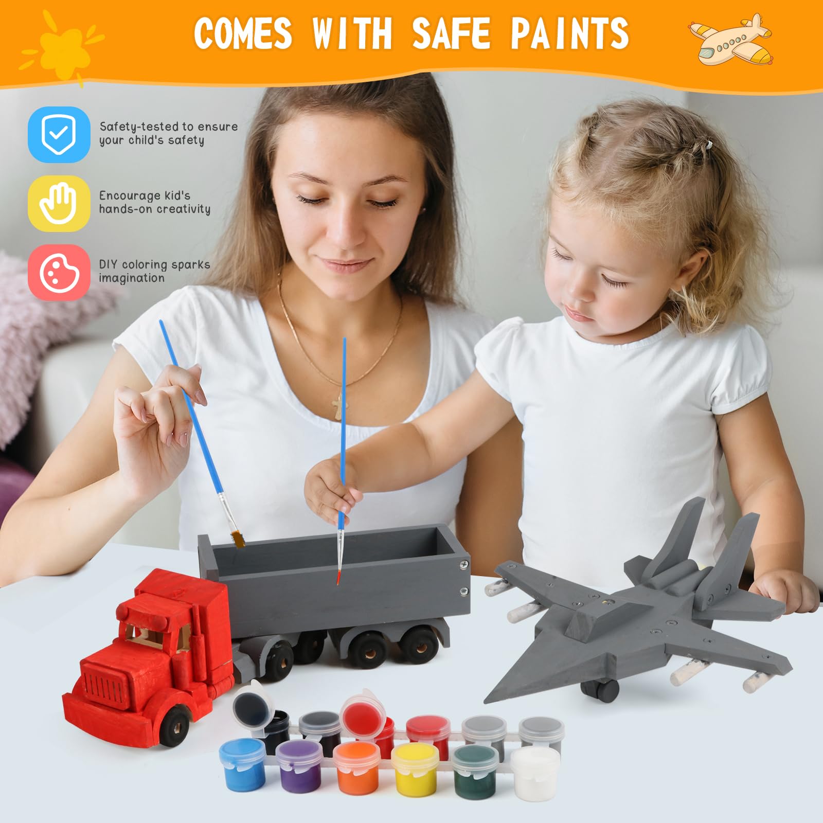 Jacootoys Cassetta in legno per bambini e adulti