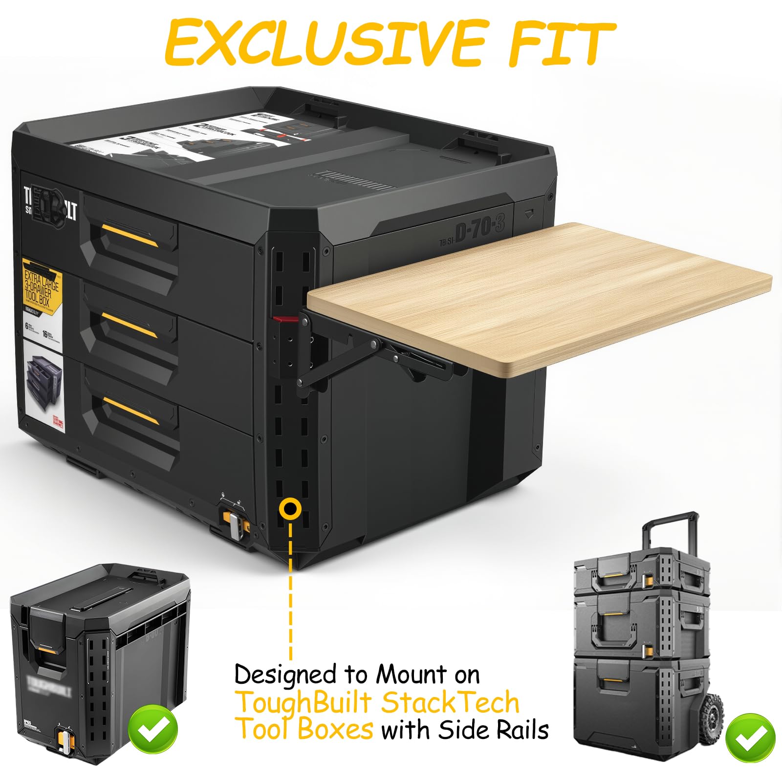 Amazon.co.jp: ToughBuilt StackTechツールボックス用の頑丈な 