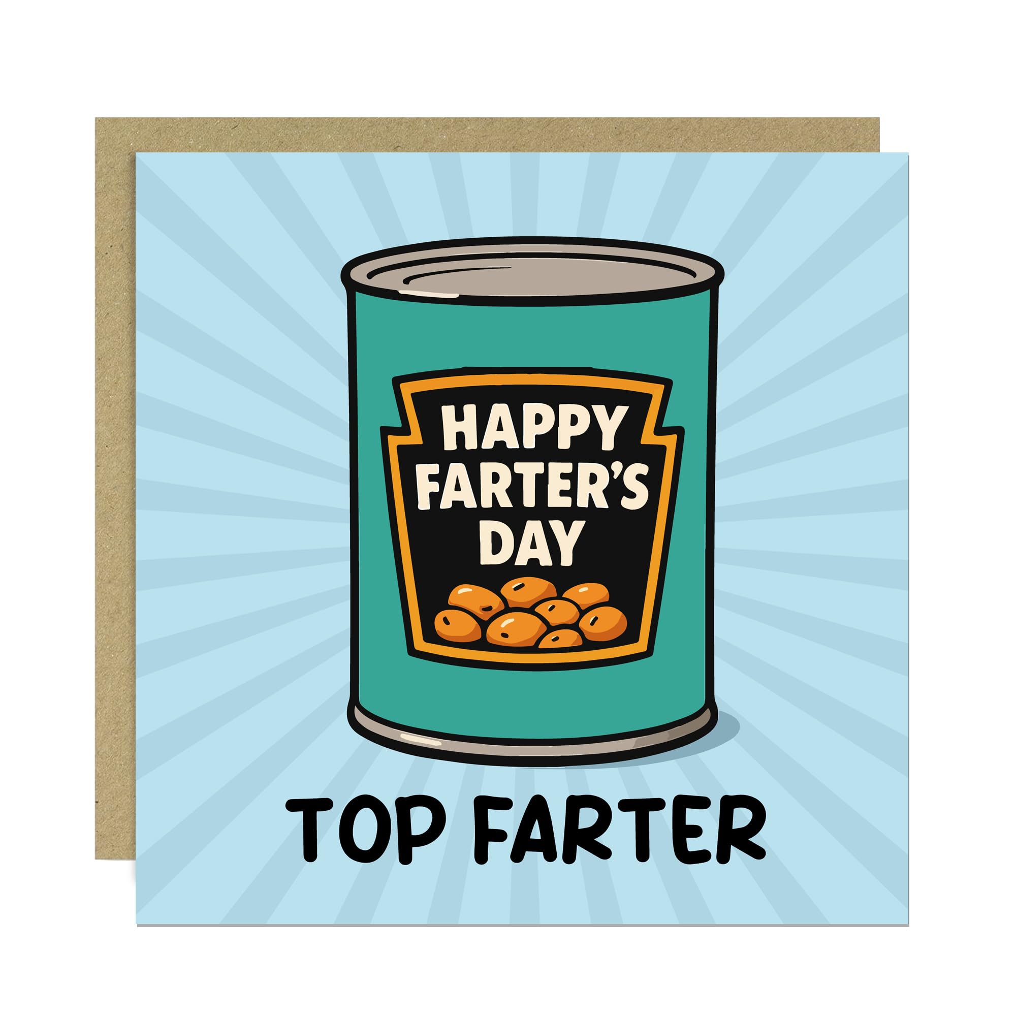 RED OCEAN Funny Cards For Dad For Fathers Day TOP FARTER Dad Card With Envelope Included Fathers Day Card From Daughter Son Thank You Cards