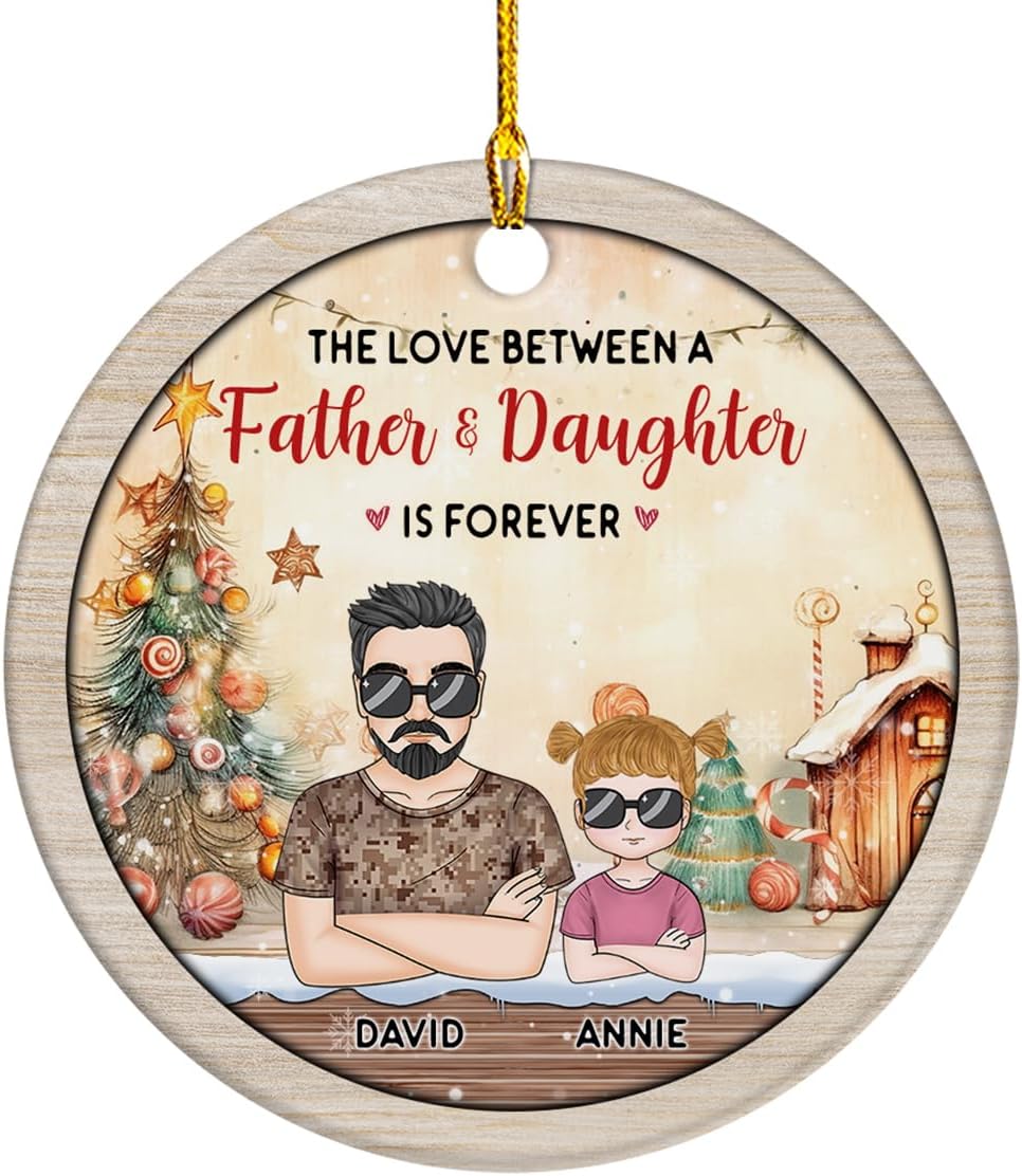 Personalized Christmas Ornament for Dad Gifts for Dad from