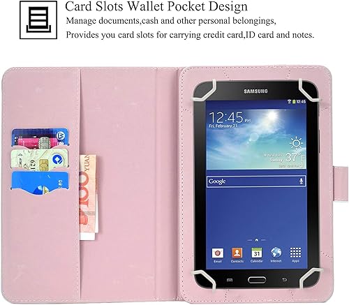 Vista 71 de Funda universal para tablet de 7.0 pulgadas, soporte Artyond Folio con ranuras para tarjetas para Samsung Galaxy Tab 7.0, Kindle Paperwhite 6.8