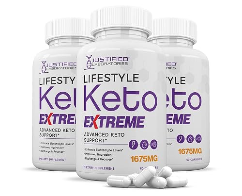 (3 Pack) Lifestyle Extreme Keto Pills 1675MG New & Improved