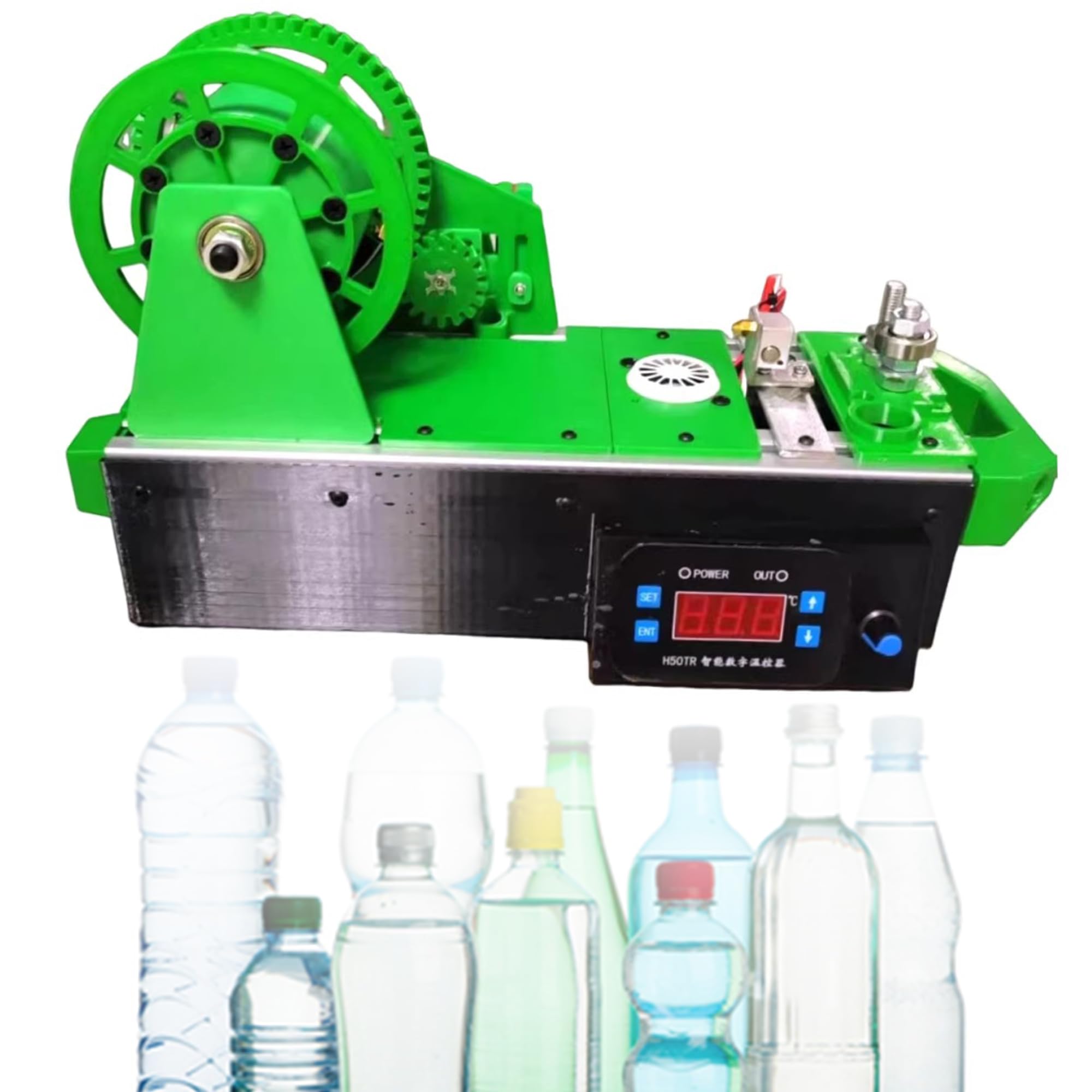 3d Recycled Pet Filament Maker Z Wyświetlaczem Cyfrowym, Regulowaną Temperaturą I Prędkością, Desktop 3d Printer Extruder, Plastic Bottle Recycler For Families & Diy Makers green
