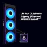 Lian Li HydroShift II LCD-S 360CL All In One CPU Cooler – 360mm Radiator, 3.4” IPS LCD Display, Integrated Tube Cabling, Magnetic Mount Design, Three UNI FAN CL Wireless RGB Fans - Black - 9