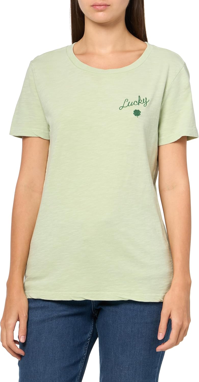 [Lucky Brand] ラッキー左胸クラシッククルー Lucky Left Chest Classic Crew レディース ス