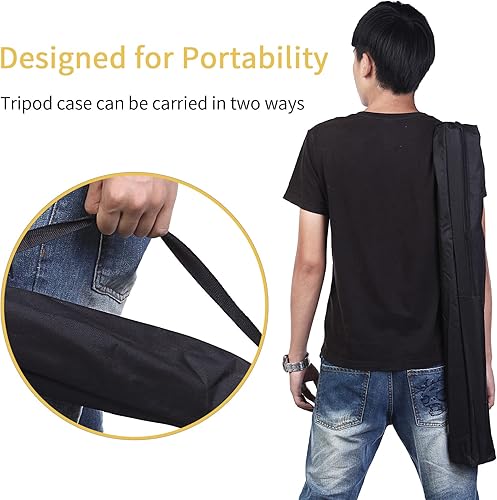 Miniatura 2 de Meking Bolsa de transporte de 33 pulgadas con correa para soporte de luz trípode monopie fotografía estudio fotográfico