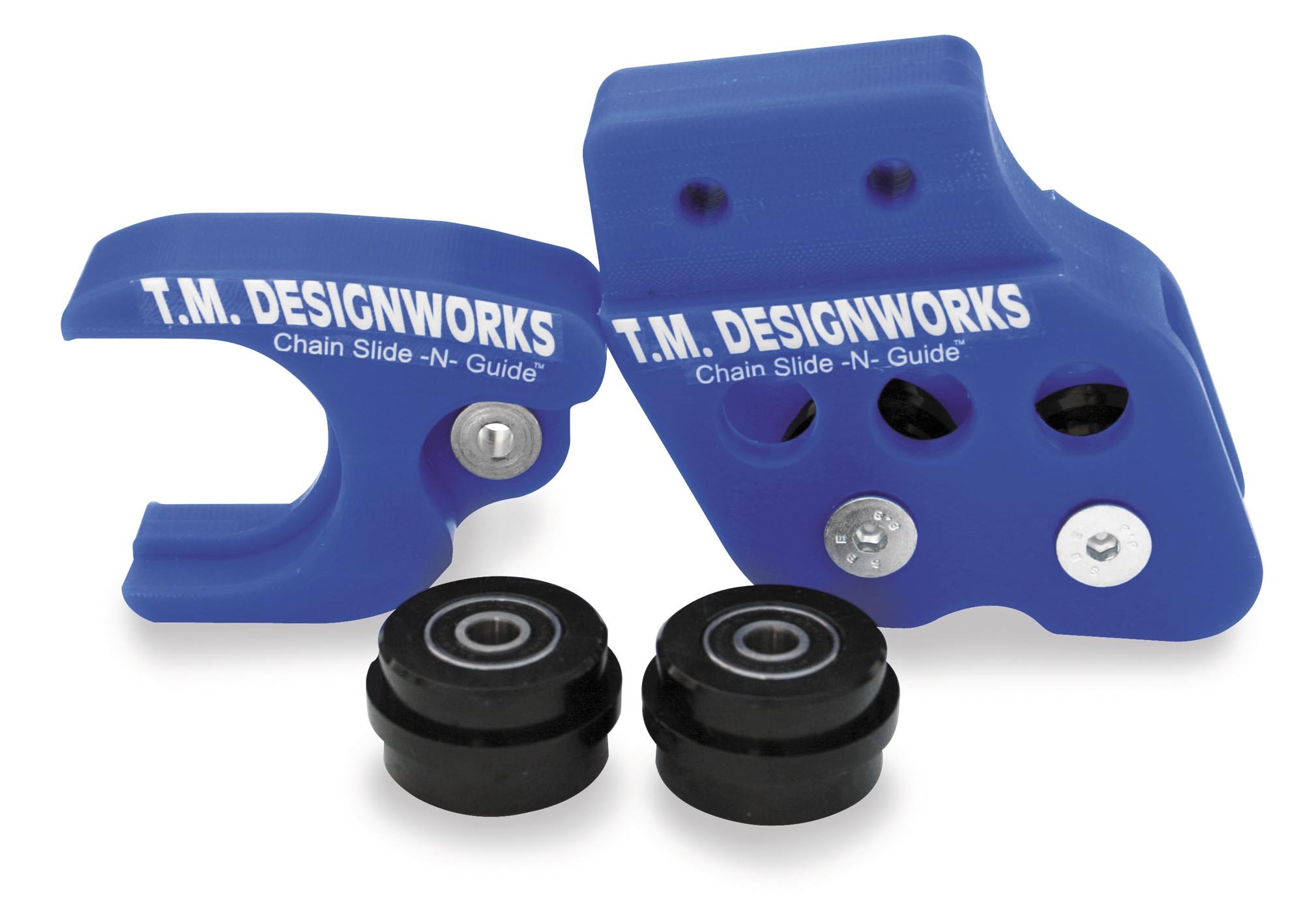 TM Designworks Factory 1 Chain Guide Blue WR/YZ 07-11, Chains