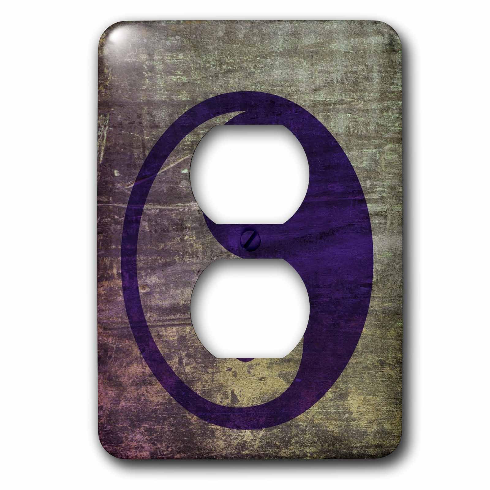 Inspirational- Spiritualité 2 prises Violet pour masquer les interrupteurs blancs basiques