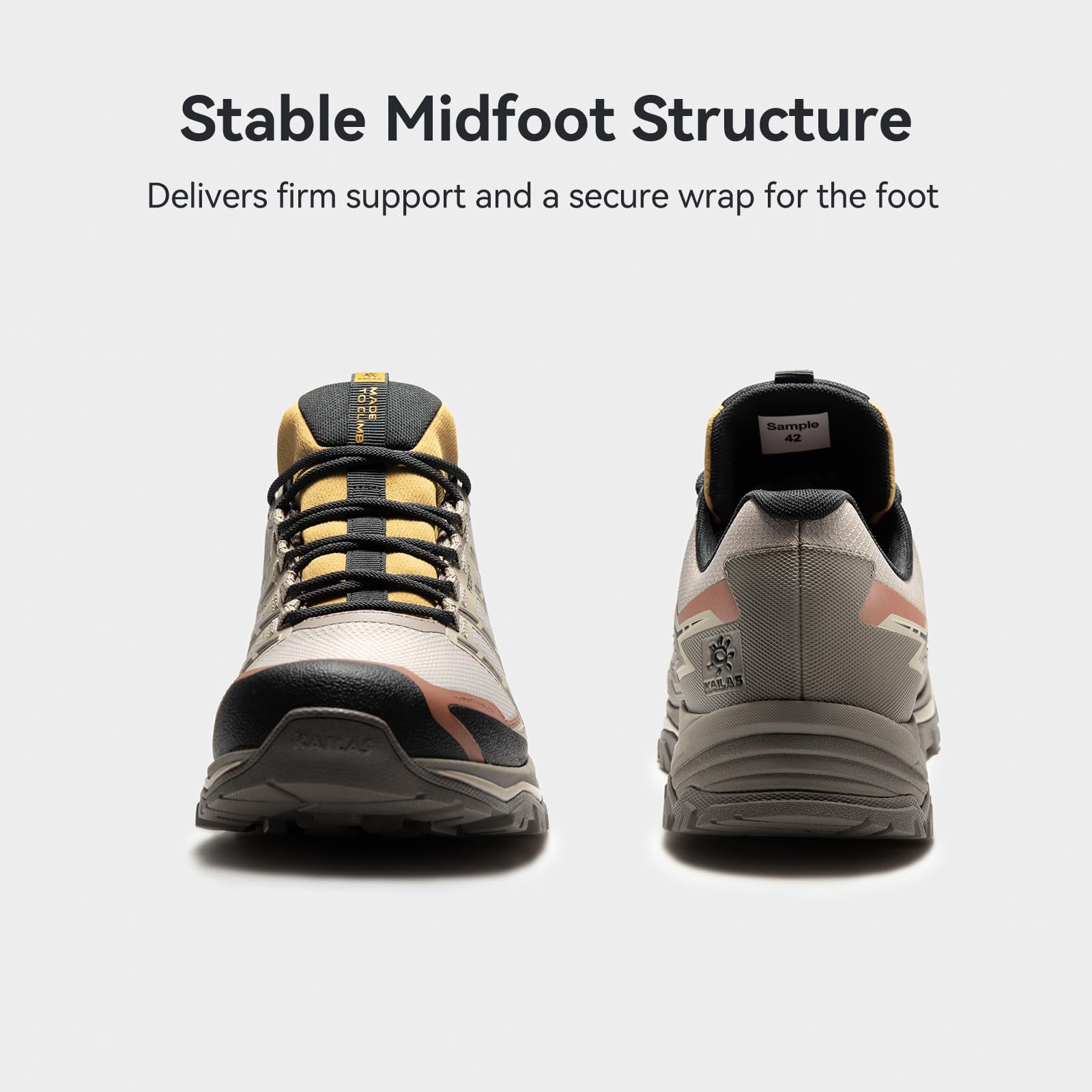 KAILAS Herren Expedition-4 FLT Wasserdicht Leicht Trail Running Atmungsaktiv Langlebig Wanderschuhe Anti-Rutsch Outdoor Bergsteigen Schuh