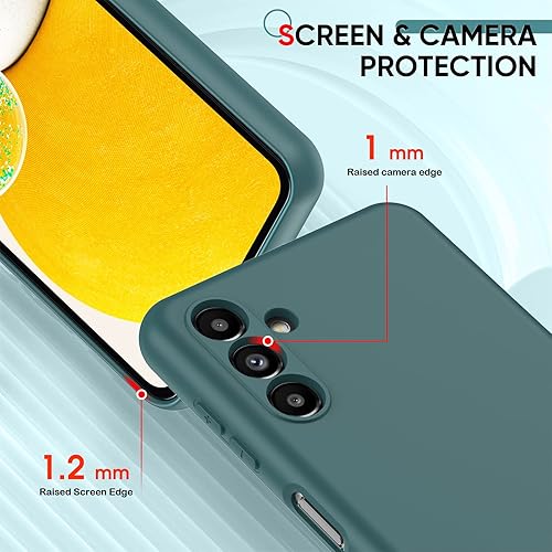 Miniatura 27 de LeYi Funda para Samsung Galaxy A13 5G: A13 5G con 2 protectores de pantalla de vidrio templado para mujeres y hombres, funda protectora delgada