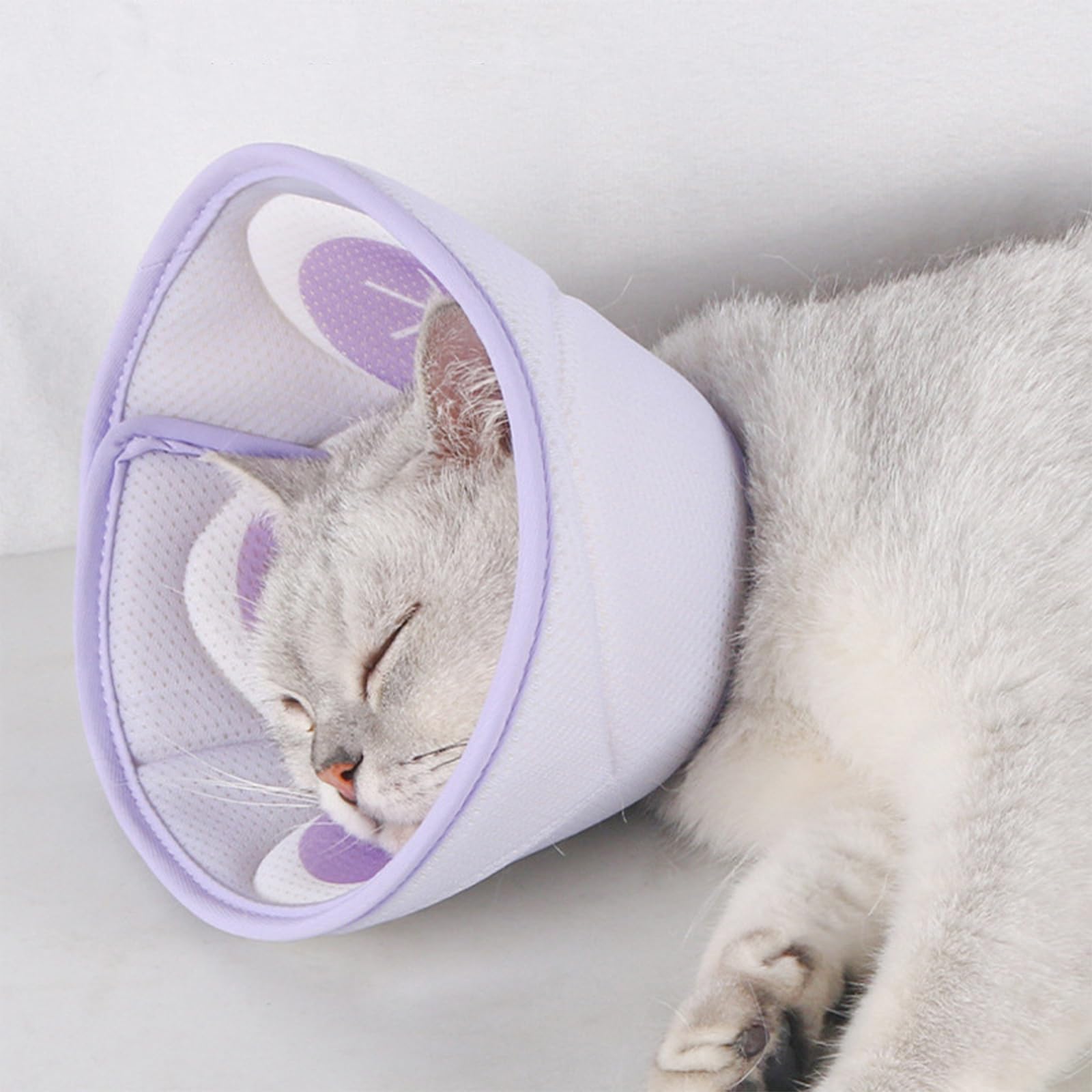 BSITSSS Cat Cone Soft Mesh, Cat Cone Collar Soft Adjustable, Recovery Collars for Dogs Cat Cones to Stop Licking - Image 4