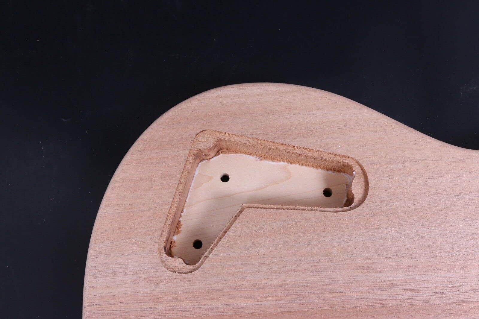 Yinfente 1 set fai da te chitarra elettrica kit – corpo in mogano, manico e tastiera in acero, 22 tasti, scala 64,8 cm, configurazione pickup S-S