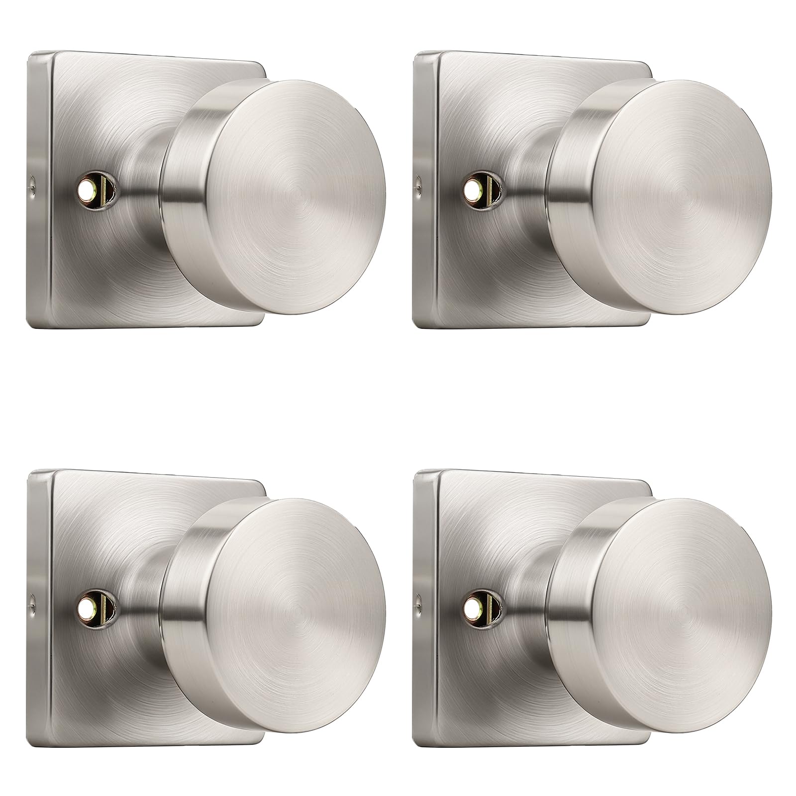 Keyless Door Knobs - Matte Black Privacy Handles -16