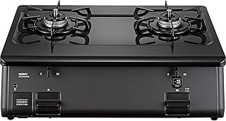 ノーリツ テーブルコンロ プロパンガス用 NLC2296QBAR ホーロートップ グリルなし 標準サイズ59cmタイプ(右高火力) チャコール