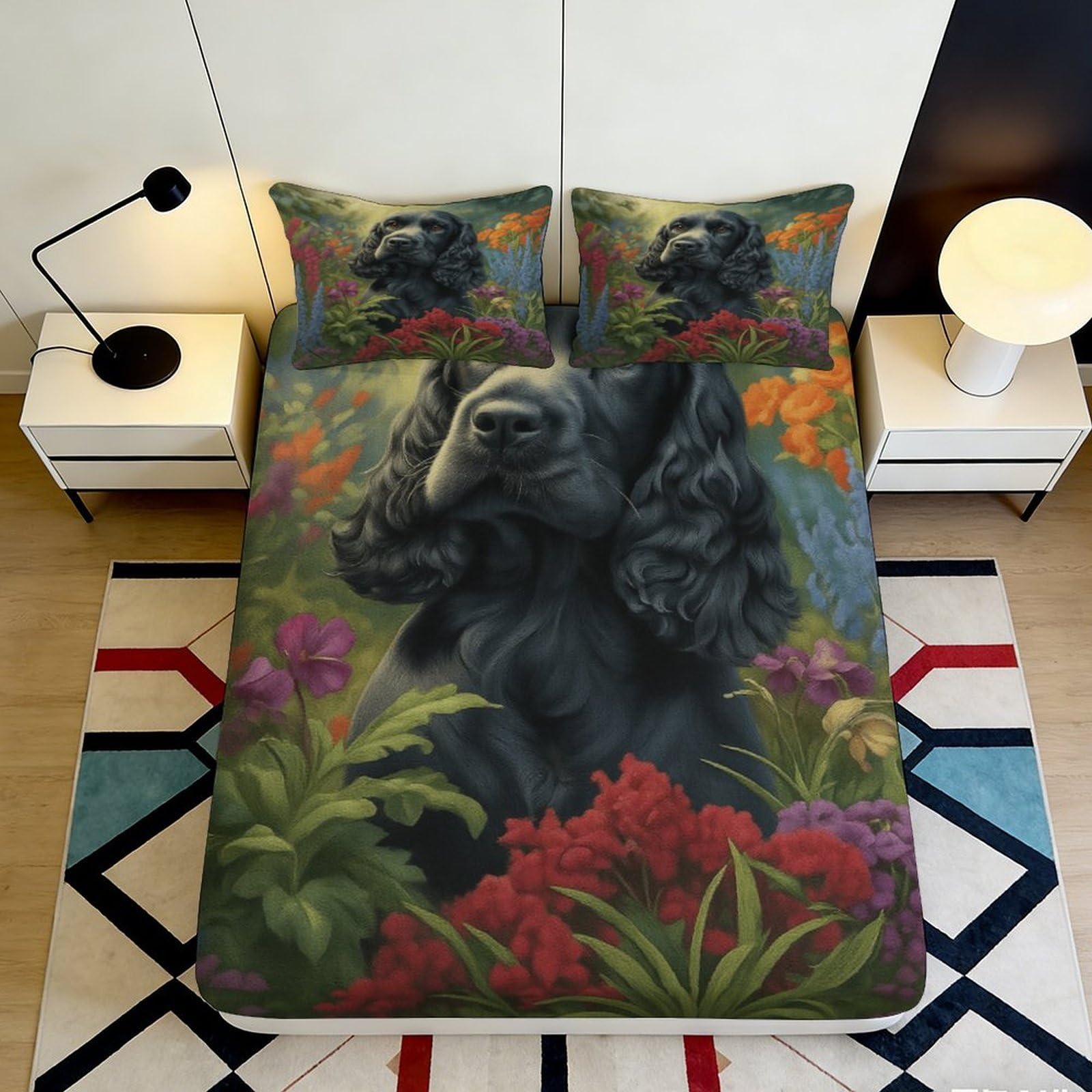 Dhbaneiok Style-2 3D Printed Gorilla Jungle Fitted Sheet Microfiber Soft Decorative Bear Forest Bed Cover For Bedroom Guest Room Mattress Protection 90X200x25cm