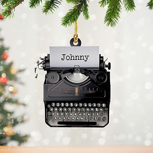 Miniatura 1 de Adorno de máquina de escribir personalizado, adorno de máquina de escribir antiguo, máquinas de escribir manuales, decoración de máquina de escribir