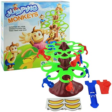 Ekta Jumping Monkeys Board Game Small Catapult Toy Kids Games Toys 2 Players